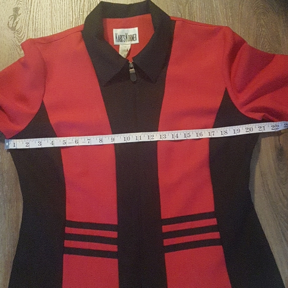Kari's Korner Red & Black Blazer Sz. 12 - Picture 4 of 7